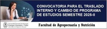 CONVOCATORIA  PARA TRASLADO INTERNO Y/O CAMBIO DE PROGRAMA DE ESTUDIOS SEMESTRE 2025-II