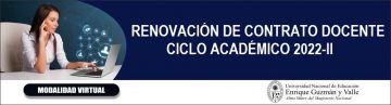 RENOVACIÓN DE CONTRATO DOCENTE 2022-II