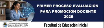PRIMER PROCESO EVALUACIÓN PARA PROMOCIÓN DOCENTE CATEGORÍA ASOCIADOS DE DOCENTES ORDINARIOS 2026