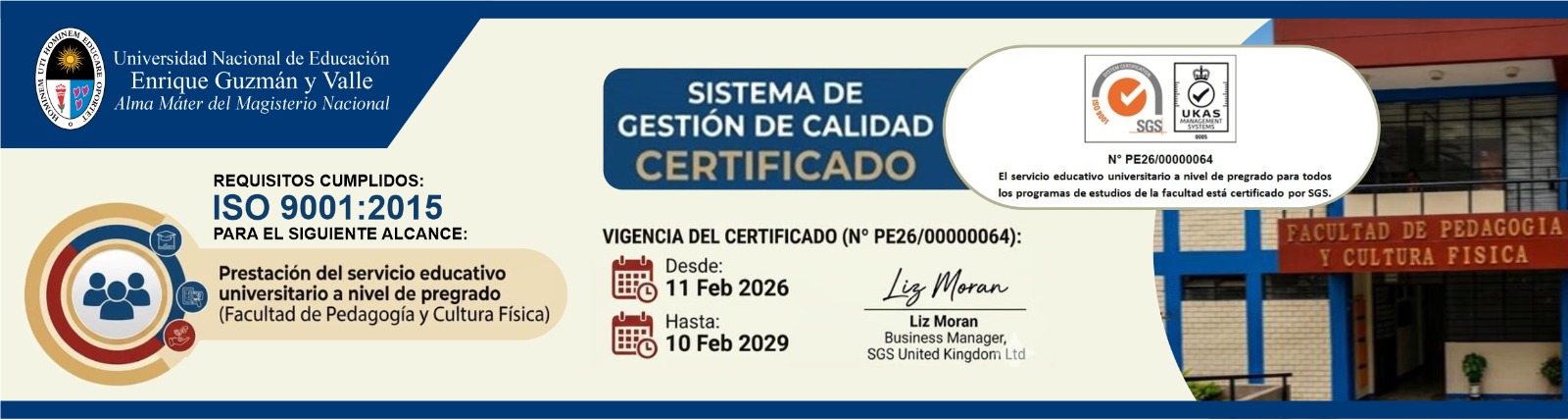 Sistema de Gestión de Calidad Certificado