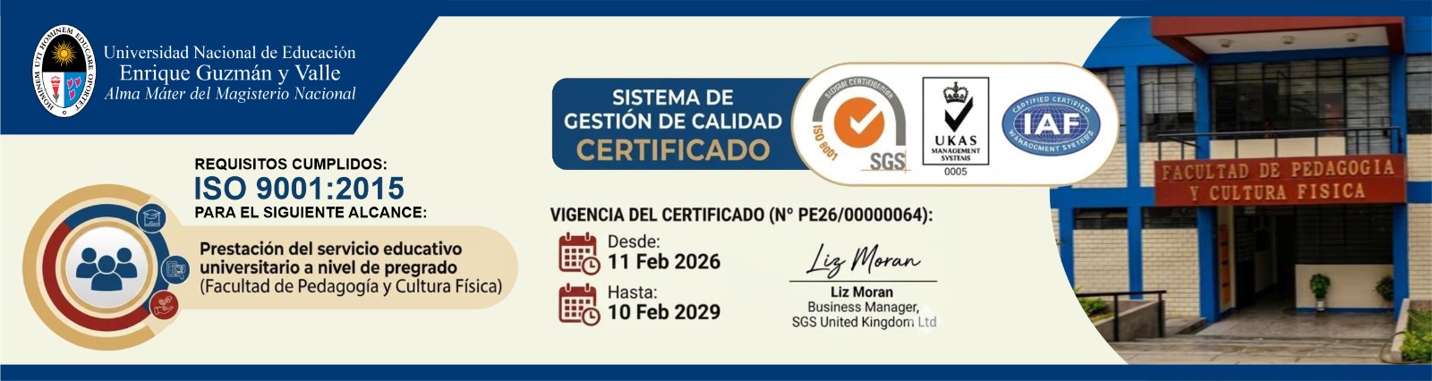 Sistema de Gestión de Calidad Certificado