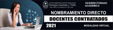 NOMBRAMIENTO DIRECTO DE DOCENTES CONTRATADOS