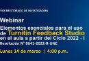Elementos esenciales para el uso de Turnitin Feedback Studio en el aula a partir del Ciclo 2022 – I