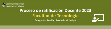 Ratificación docente 2023