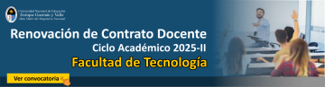 Renovación de contrato docente 2025-II