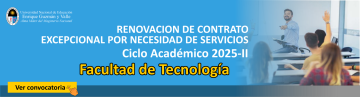 Renovación de contrato docente 2025-II por necesidad de servicios